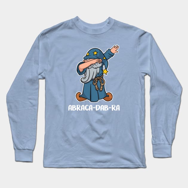 Dabbing Wizard Long Sleeve T-Shirt by scribblejuice